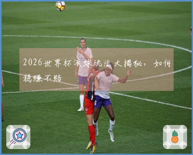 2026世界杯滚球玩法大揭秘，如何稳赚不赔