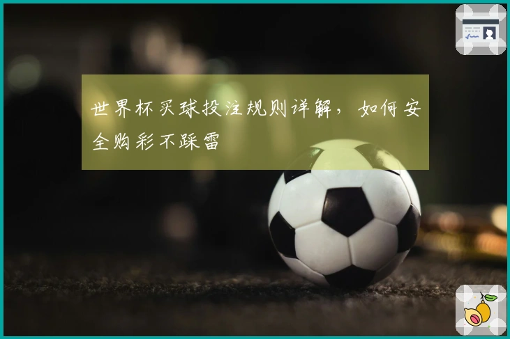 世界杯买球投注规则详解，如何安全购彩不踩雷